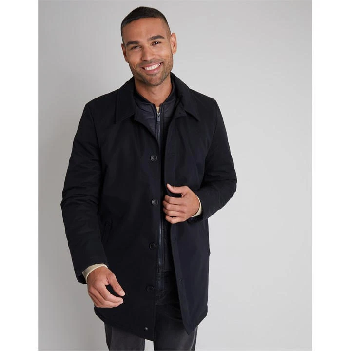 Threadbare Showerproof Padded Trench Coat Mens 4 Threadbare Showerproof Padded Trench Coat Mens - Image 2