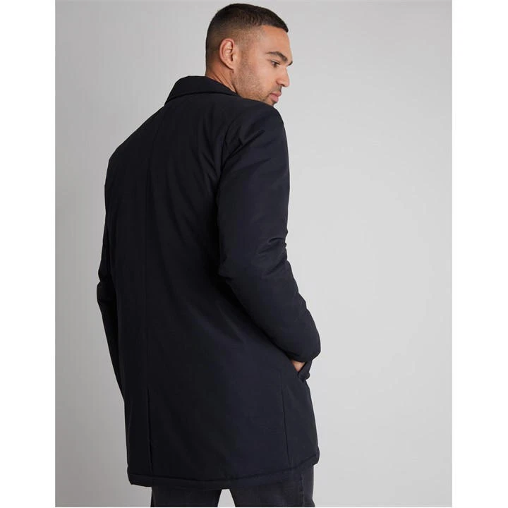 Threadbare Showerproof Padded Trench Coat Mens 5 Threadbare Showerproof Padded Trench Coat Mens - Image 3