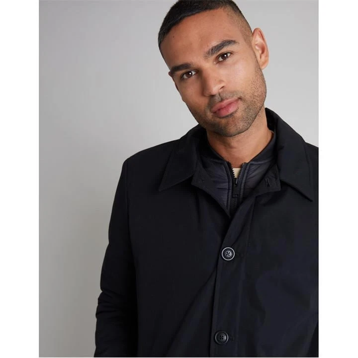 Threadbare Showerproof Padded Trench Coat Mens 6 Threadbare Showerproof Padded Trench Coat Mens - Image 4