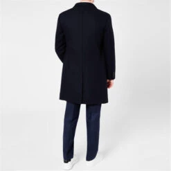 Ted Baker Navy Woolen Melton Coat -Urban Gent 60311118 l a2