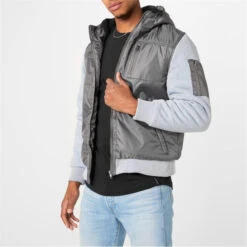 Fabric Fleece-Lined Jacket -Urban Gent 61145602 l a2