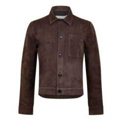 Leather Buttoned Overshirt
